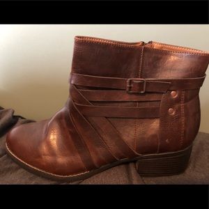 Chocolate brown ankle boots